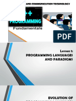 Lesson 1A Evolution of Programming Languages
