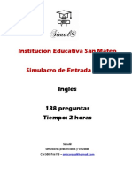 Modulo de Inglés - Evaluar para Avanzar 2022