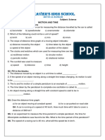 Worksheet Motion and Time-2022-23