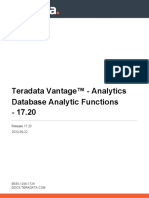 Teradata Vantage™ - Analytics Database Analytic Functions B035-1206-172K