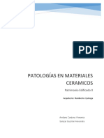 Patología de Los Materiales Cerámicos