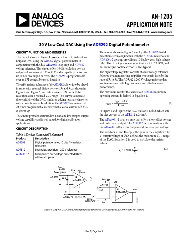 An 1205 | PDF | Resistor | Amplifier