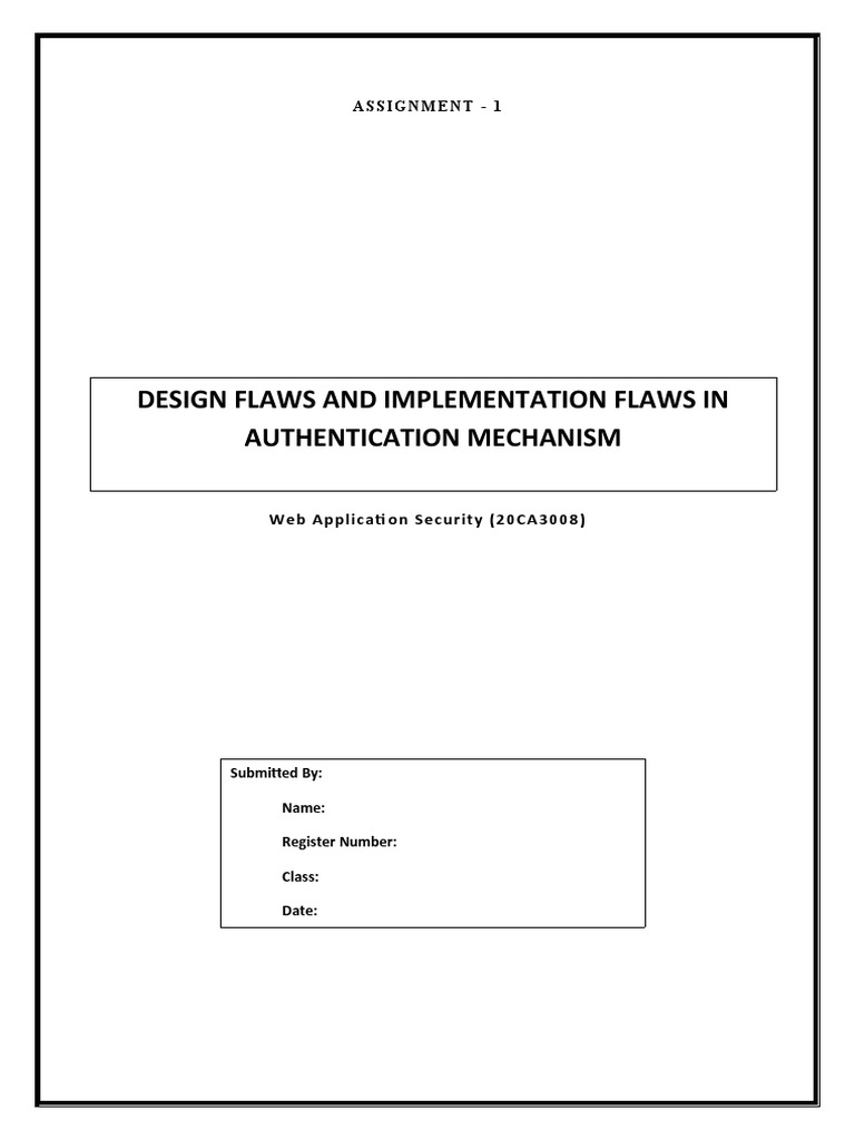 Assignment Template - PG | PDF