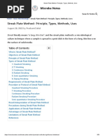 Streak Plate Method - Principle, Types, Methods, Uses