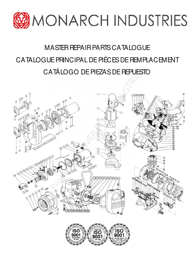 Monarch Repair Parts PDF