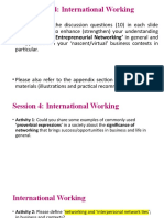 Session 4 - International Networking