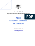 FCE 311 - Geotechnical Engineering I