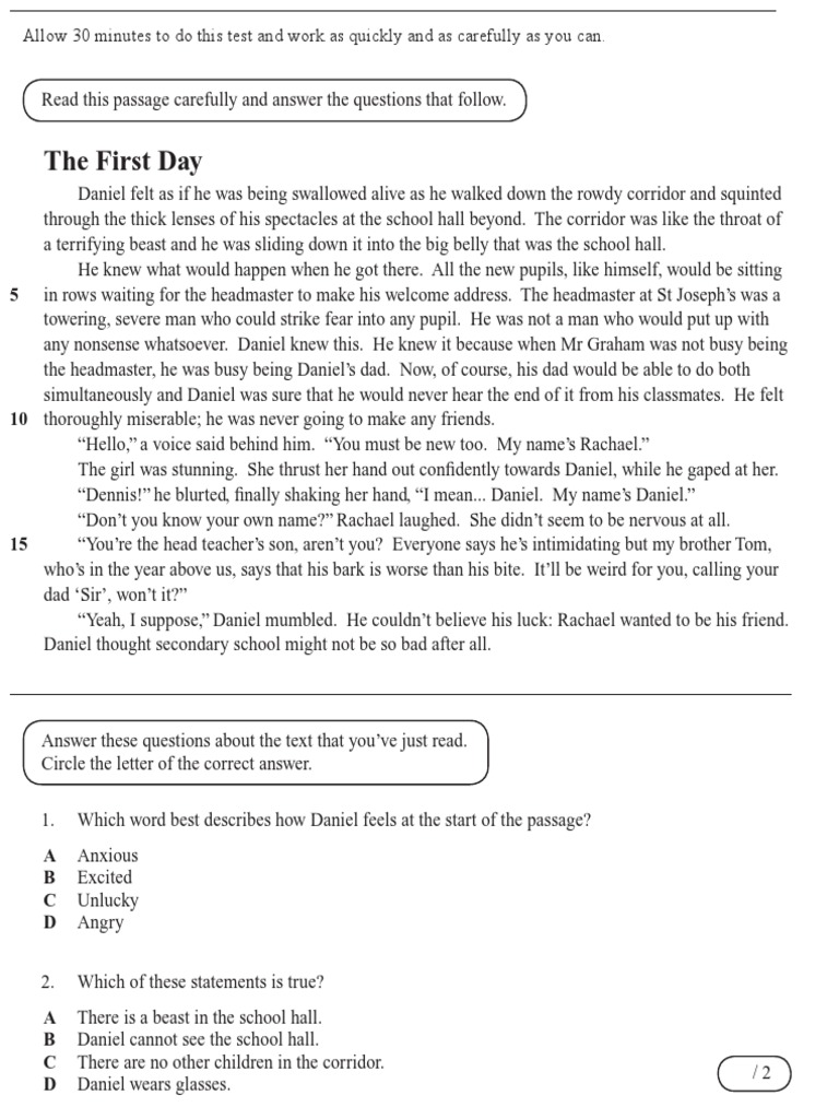 Verbal Reasoning Paper | PDF