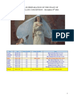 Imm Conception Novena With Themes & Feast Day Prayer 2022
