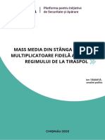 Mass Media Din Stânga Nistrului, Multiplicatoare Fidelă a Mesajelor Regimului de La Tiraspol