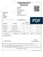 NPU Bachelor of Arts Semester 3 Marks Card