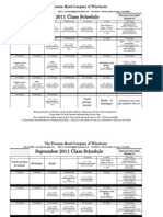 Aug_Sept2011 Class Schedule