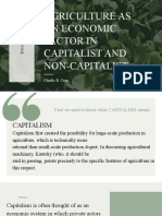 Agriculture As An Economic Factor in Capitalist and Non-Capitalist