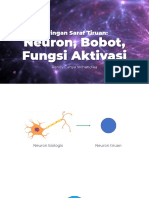 2.2 Neuron, Bobot, Fungsi Aktivasi