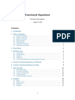 Functional Equations Handout 2