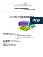 Matematica Distractiva Optional Suport Curs