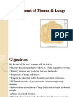 Assessmentr of Lungs - Thorax