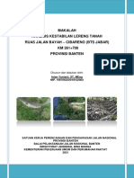 7.makalah Anlisis Kestabilan Lereng Tanah Ruas Jalan Bayah - Cibareno (Bts Jabar) KM 261+700 Provinsi Banten