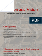 Mission and Vision: Do They Really Matter For Farmers and Ranchers?