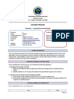 Course Profile Classroom Management