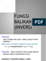 Fungsi Invers