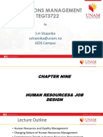 Human Resources& Job Design
