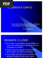 REGÊNCIA E CANTO