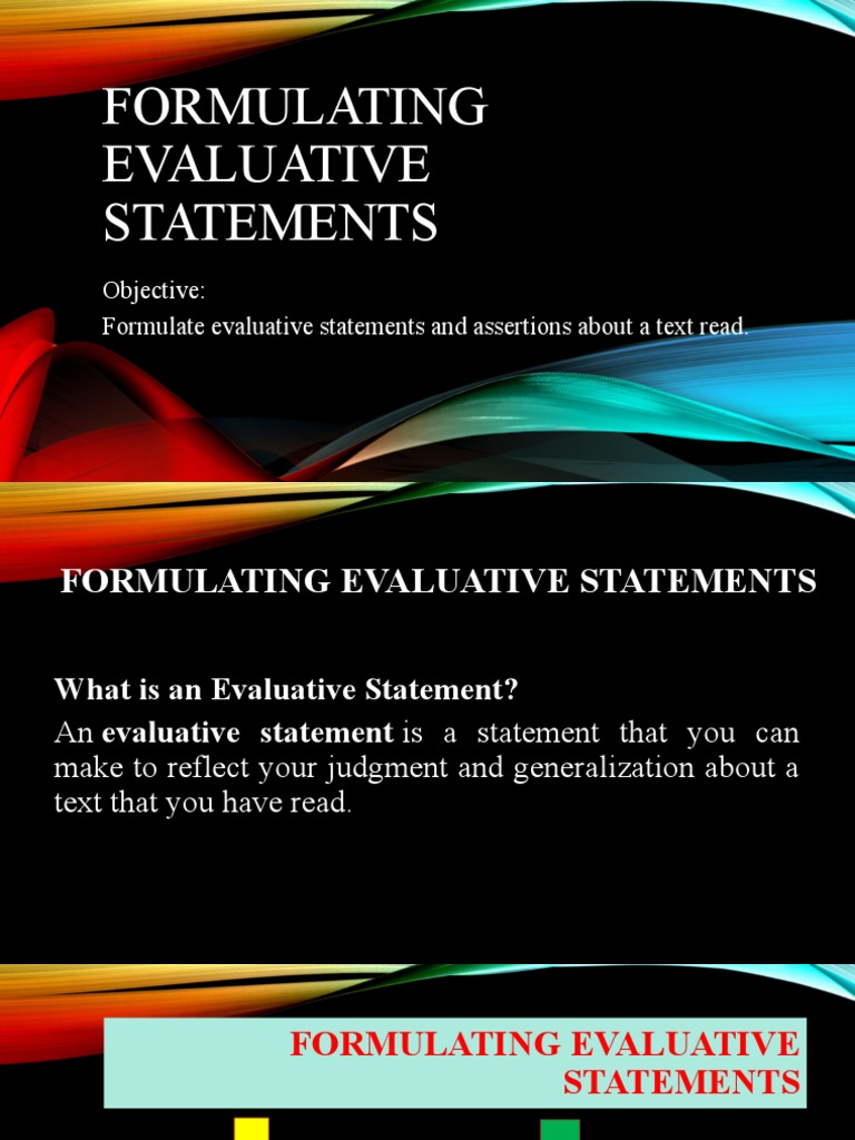 Eval. Statements PDF Feminism Gender Studies