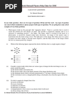 Solved Case - Study - Practice Electrostatics PDF