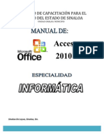 Manual de Base de Datos Access 2010