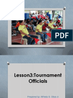 Lesson 3tournament Officials