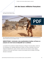 En Afrique, l’avenir des bases militaires françaises en discussion