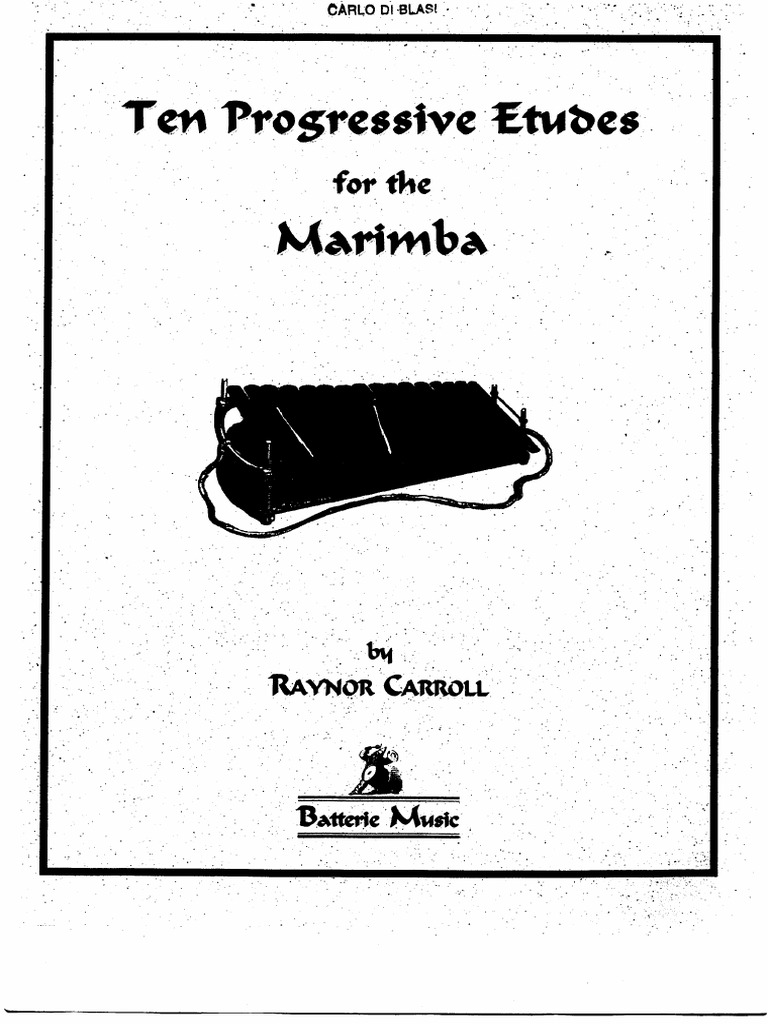 Carroll10 Progressive Etudes For The Marimba PDF