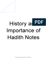 x History and Importance of Hadith
