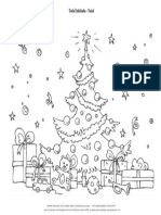 Desenhos de Arvore de Natal para Colorir Toda Enfeitada