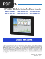 ARP-3600AP-E01 Series TPC User Manual_V1.2 20161020