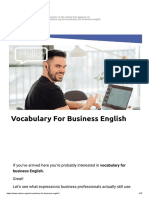 Vocabulary For Business English 2022