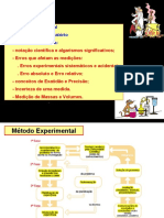 Método Experimental, Laboratório, Medição, Incerteza e Erro