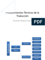 Procedimientos Técnicos de La Traducción