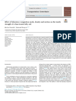 Effect of Laboratory Compaction Mode, Density and Suction On The Tensile Silty Soil