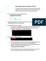 Automatic Batch Sage X3 Server Activation On Linux