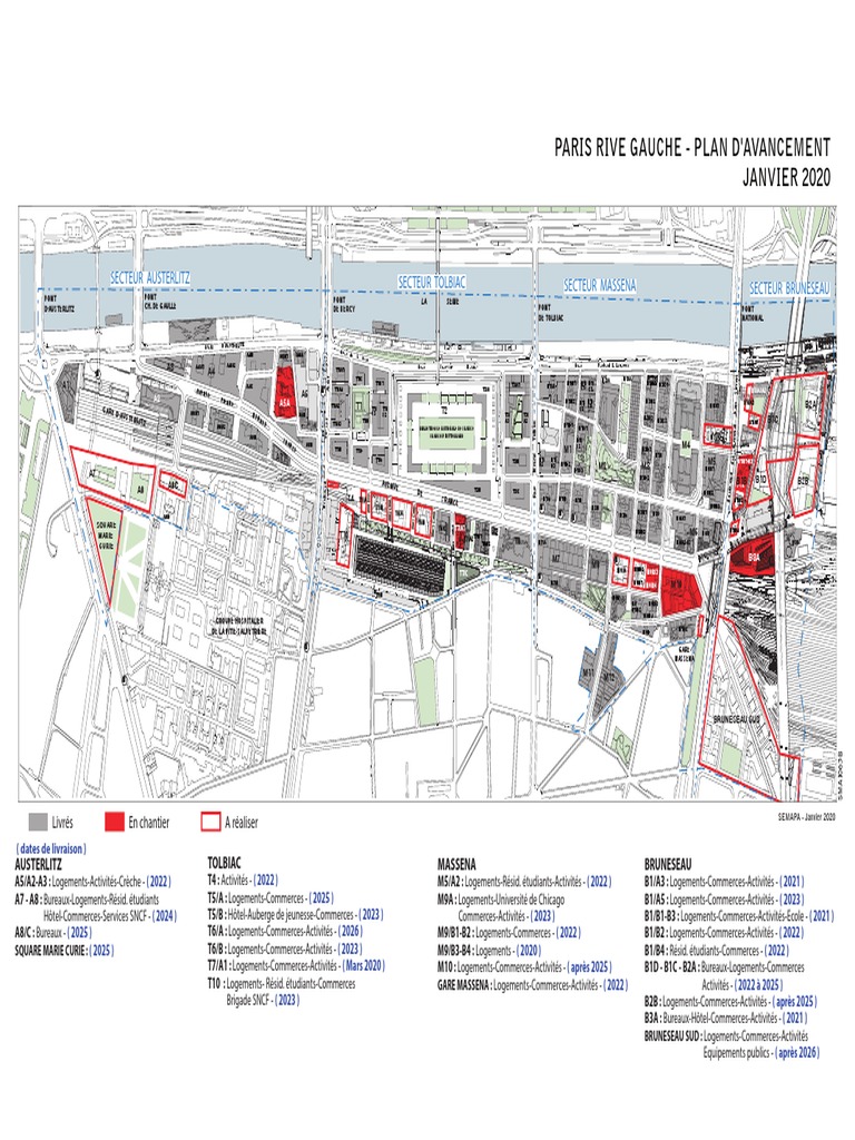 Plano de Rive Guache - Paris | PDF