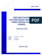 PDAI-3009 - r0 Reconectador Automatizado Modelo OSM27 Marca NOJA POWER