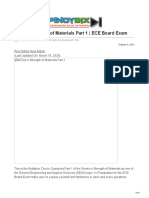 MCQ in Strength of Materials Part 1 ECE Board Exam