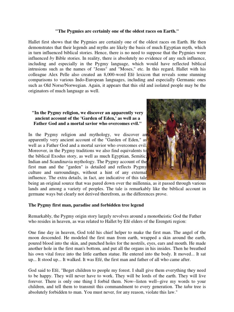 The Pygmies | PDF | Bible | Heaven