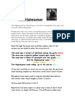 The Highwayman Poem Structure