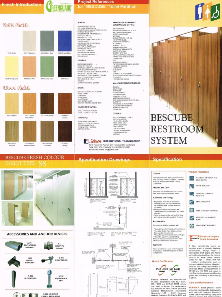 JEBSEN Toilet Partition | PDF