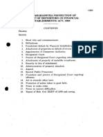 Mah - Act 16 of 2000 Protection of Interest of Depositors (In Financial Establishments) Act, 1999 Maharashtra