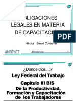 OBLIGACIONES LEGALES EN MATERIA DE CAPACITACIÓN R