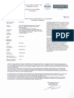 Anexo 9. Certificado de Calibración Sonometro